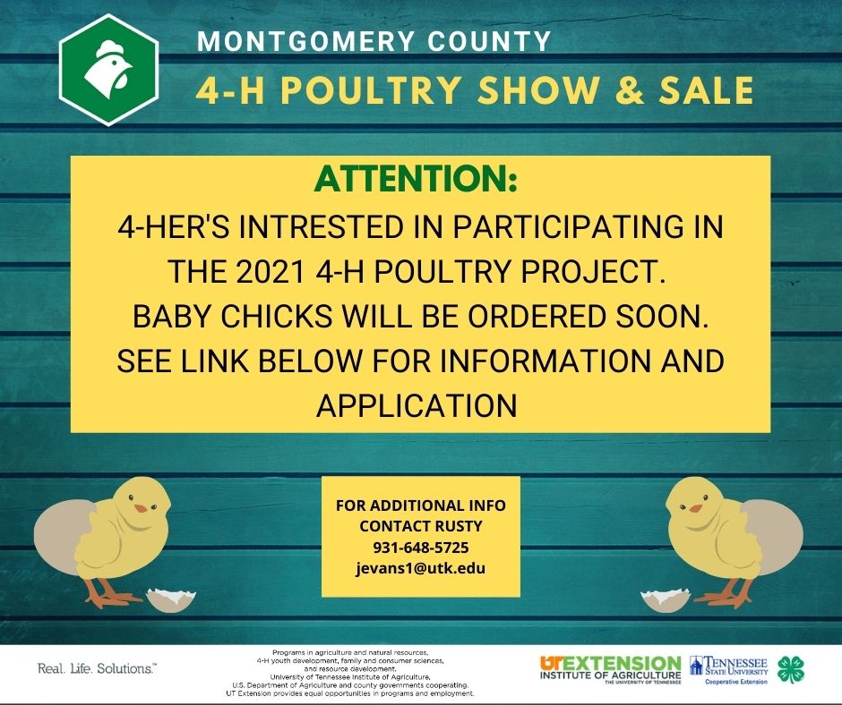 4H Forms & Publications Montgomery County